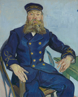 Vincent van Gogh, Postman Joseph Roulin, 1888, oil on canvas, 81.3 × 65.4 cm, Museum of Fine Arts, Boston. Gift of Robert Treat Paine, 2nd. Photo © Museum of Fine Arts, Boston
