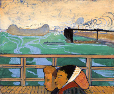 Emile Bernard, Two Women on the Asnières Footbridge, 1887, Musée des Beaux-Arts, Brest metropole