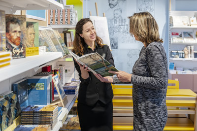 Visitors of the bookshop in the museum, photo by Jan Kees Steenman