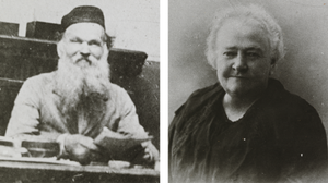 Left: Archive photo of Joseh Roulin at the age of 60 or 61, c. 1902. Right: Augustine Roulin, aged 70, 1921