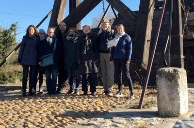 Group photo of the Collection Catalogue team on location in Arles 
