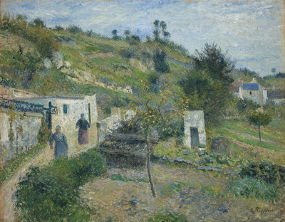 Camille Pissarro, De heuvels van Auvers, 1882, Museum Boijmans Van Beuningen, Rotterdam, schenking Rotterdamse kunstvrienden     
