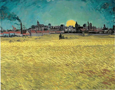 Vincent van Gogh, 'Wheatfield with Arles in the Background', June 1888, Kunstmuseum Winterthur