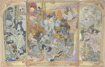 Marcel Schwob, La porte des rêves, illustration George de Feure (1899)