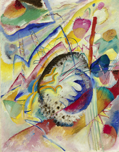 Wassily Kandinsky, Large Study, 1914, oil on canvas, 101 × 79.3 cm. Museum Boijmans Van Beuningen, Rotterdam