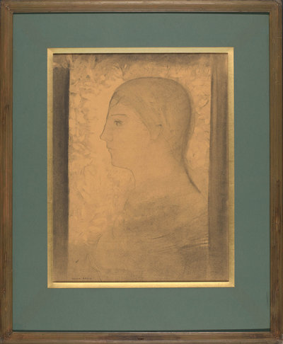 Odilon Redon, De jeugd, 1891, in originele lijst