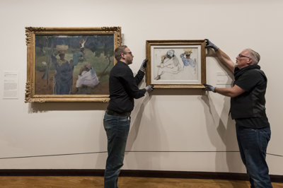 Schets en Schilderij De Mangobomen, Martinique van Paul Gauguin herenigd voor tentoonstelling