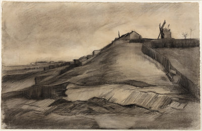 De heuvel van Montmartre met steengroeve