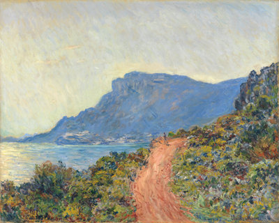 Claude Monet, La Corniche bij Monaco, 1884. Olieverf op doek, 75 × 94 cm. Rijksmuseum, Amsterdam, schenking van M.C. barones van Lynden-van Pallandt, Den Haag, 1900.