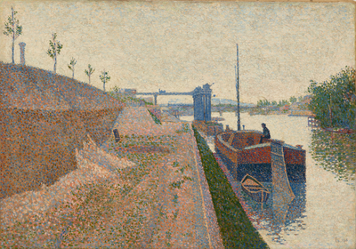 Paul Signac, Quai de Clichy, Gray Weather, 1887, private collection
