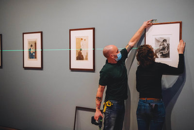 The new acquisitions, four works by Mary Cassatt, are being installed at the Van Gogh Museum in Amsterdam. Photo: Jelle Draper