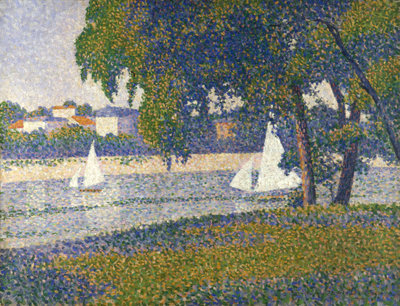 Charles Angrand, The Seine at Courbevoie: La Grande Jatte, 1888, private collection