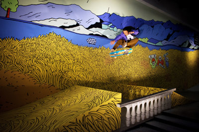 Mural inspired by Vincent van Gogh