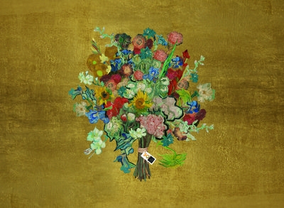 Special jubilee flower pattern created for the 50th anniversary of the Van Gogh Museum.