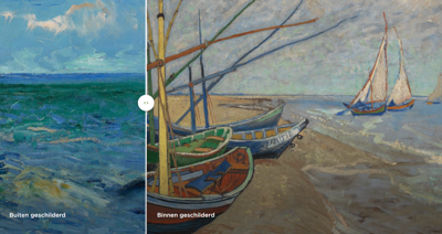 Still uit de app 'Ontrafel Van Gogh' 