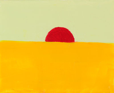 Etel Adnan, Untitled, 2010–11, Oil on canvas, 24 × 30 cm Private collection, Brussels